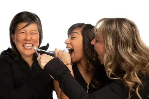 St. Clair Dental team having fun